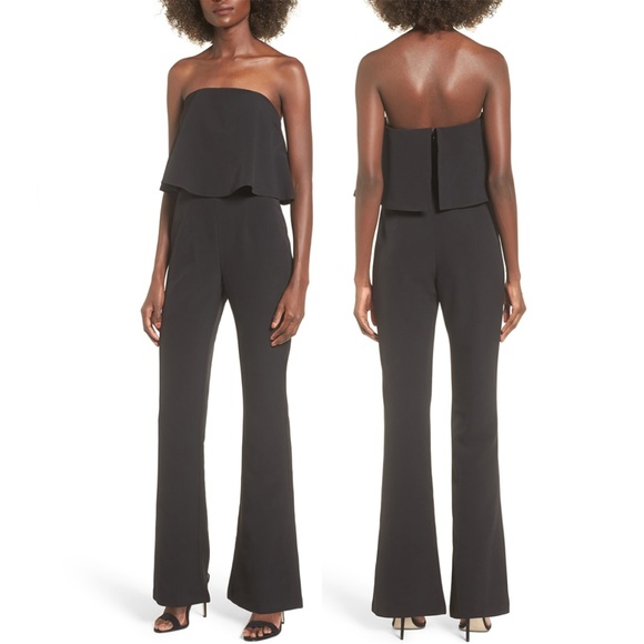 Socialite Pants - Socialite Popover Jumpsuit in Black